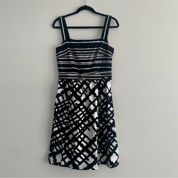 David Meister Belted Dress with Pockets - Picture 1 of 5